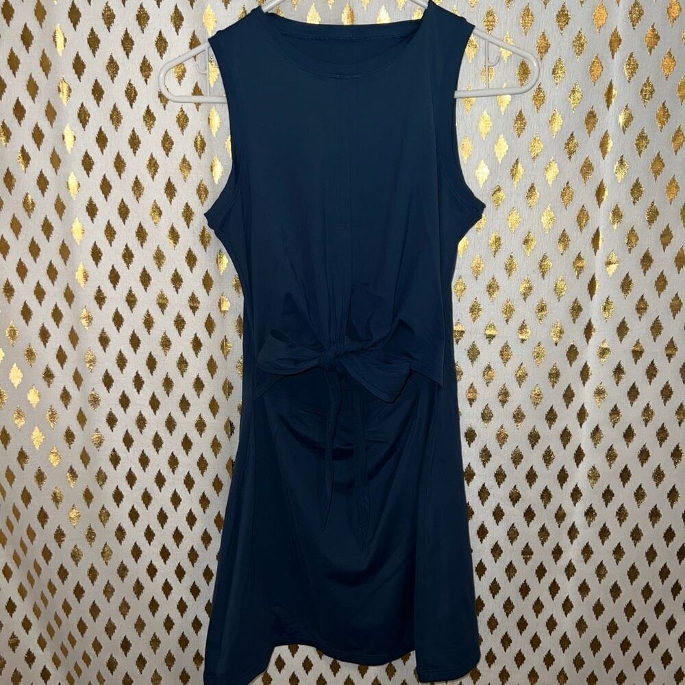 Blue dress tie front size M